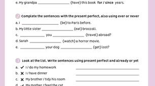 Тестова робота з граматики англійської мови: Present Perfect