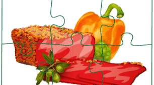 Тема: Продукти харчування (пазли)