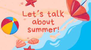 Speaking cards: Let's talk about summer.