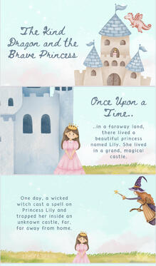  The Kind Dragon and the Brave Princess Tale