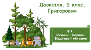 Рослини і тварини. Відмінності між ними