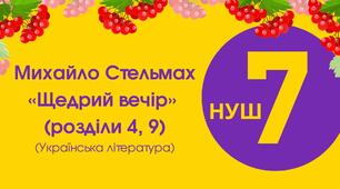 Тест для 7 класу "Михайло Стельмах "Щедрий вечір" (розділи 4, 9)