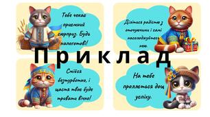 Передбачення від котиків для дітей на новий навчальний рік