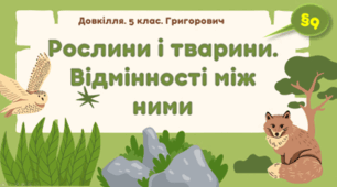 Рослини і тварини. Відмінності між ними