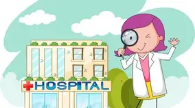   "  At the hospital".
