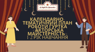 Календарно-тематичний план роботи гуртка «Акторська майстерність» 1-2 рік навчання
