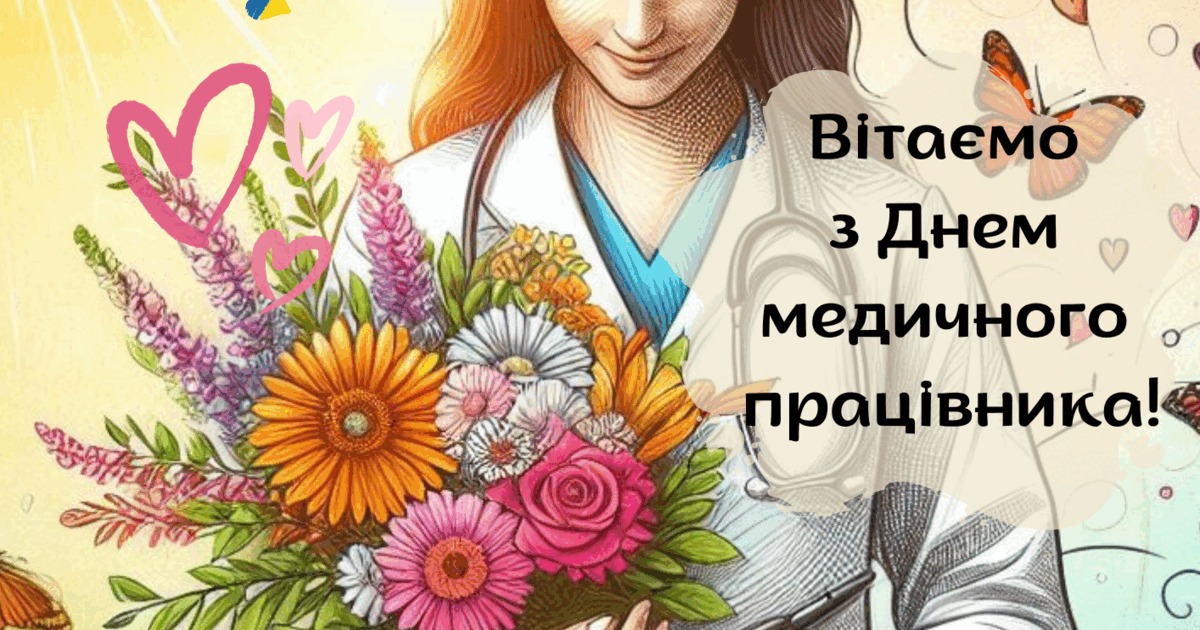 Листівка "З Днем медичного працівника" | . Різне