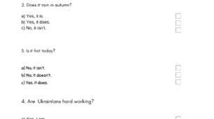 Test “General Questions “