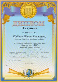  Вчитель року - 2017 у номінації "Інформатика"