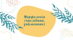 Морфологія (числівник, займенник) (7 клас НУШ за Заболотним)