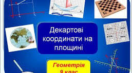 Тест з геометрії "Декартові координати на площині", 9 клас