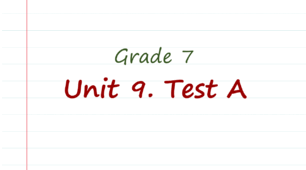 Prepare 7. Unit 9. Test A