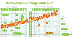 Методична розробка "Математичний морський бій"