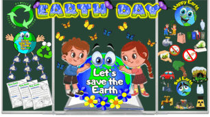 EARTH DAY  ДЕНЬ ЗЕМЛІ ОФОРМЛЕННЯ ДЛЯ ЗАХОДУ