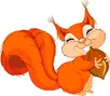 Squirrel cartoon: векторна графіка, зображення, Squirrel cartoon малюнки | Скачати з Depositphotos