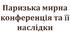 Паризька мирна конференція та її наслідки