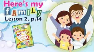 Презентація для 2 класу до 2 уроку "Unit 1. Here's my family" с.14 (до підручника О.Карп'юк)