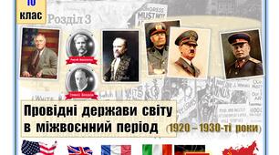 Розділ 3. Провідні  держави  світу  в  міжвоєнний  період.