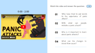 Завдання  до відео What causes panic attacks, and how can you prevent them?
