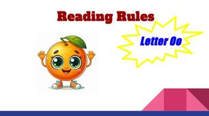 Reading rules - Letter Oo