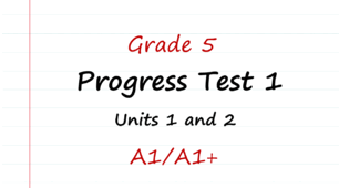 Prepare 5. Progress test 1 (Units 1 and 2)