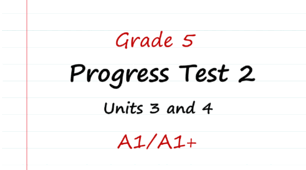 Prepare 5. Progress test 2 (Units 3 and 4)