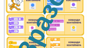 Інформатичне доміно з теми "Вікно програми Scratch 3"