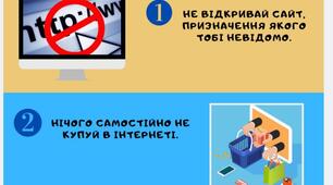 Інфографіка "Правила безпечної поведінки в інтернеті"