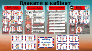Плакати в кабінет англійської мови