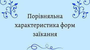 Порівняльна характеристика форм заїкання