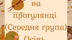 Картотека "Спостереження на прогулянці. Осінь. (Середня група)"
