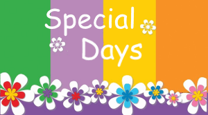 SPECIAL DAYS AT SCHOOL