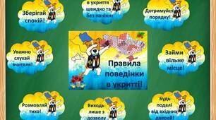 Правила поведінки в укритті!