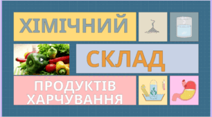 Ментальна карта "Хімічний склад продуктів харчування"