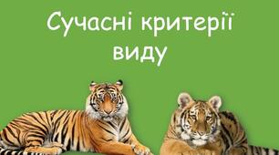 Тест-оцінювання до теми "Сучасні критерії виду"