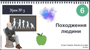 Інтерактивна презентація НУШ історія 6 клас "Походження людини"