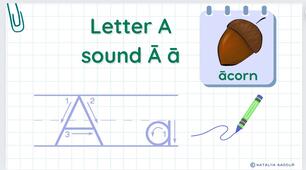 STREAM ABC Reading Lesson 1: Introduction to Letter A and Sound Ā