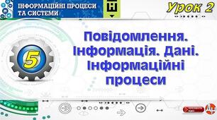 Інструктаж з БЖД. Повідомлення, інформація. Дані. Інформаційні процеси.