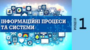 5 клас. Інформаційні процеси та системи.