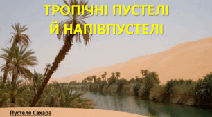 Презентація до уроку: "ТРОПІЧНІ ПУСТЕЛІ  Й НАПІВПУСТЕЛІ АФРИКИ"