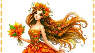 Наочний матеріал "Загадки про осінь"