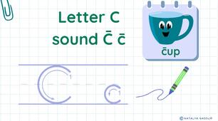 STREAM ABC Lesson 11: Introduction to the Letter C sound C̄ c