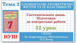 7 клас. Математика (НУШ, інтегрований курс). Урок №32. Систематизація знань. Підготовка до контрольної роботи