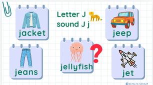 STREAM ABC Lesson 44: Exploring More with the Letter J sound J j