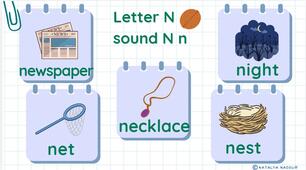 STREAM ABC Lesson 53: Exploring More with the Letter N  sound N n