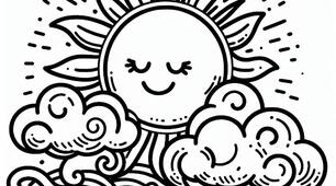 Sun and cloud