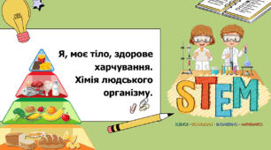 STEM 7 клас. Урок 4. Я, моє тіло, здорове харчування. Хімія людського організму.