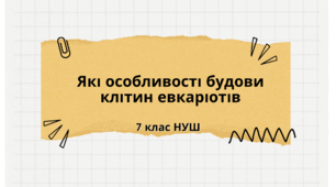 (Копія) Які особливості будови клітин евкаріотів.НУШ