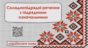 Складнопідрядні речення з підрядними означальними.