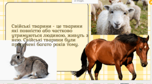 Дикі та свійські тварини